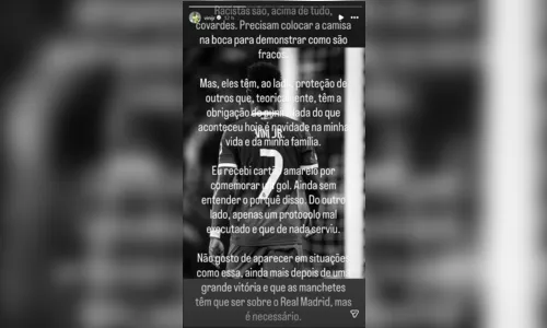 
							Vini Jr denuncia racismo em vitória do Real Madrid sobre o Benfica; entenda
						
						
