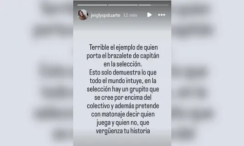 
							Capitão da Venezuela critica Savarino nas redes sociais e esposa do meia rebate
						
						
