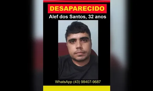 
							Família procura chapeiro de 32 anos desaparecido há 12 dias em Apucarana
						
						