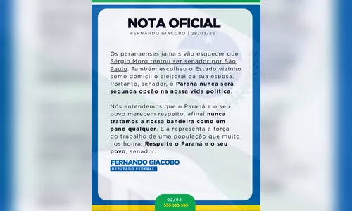 
							Giacobo rebate Moro, nega expulsão e justifica saída do PL em nota oficial
						
						
