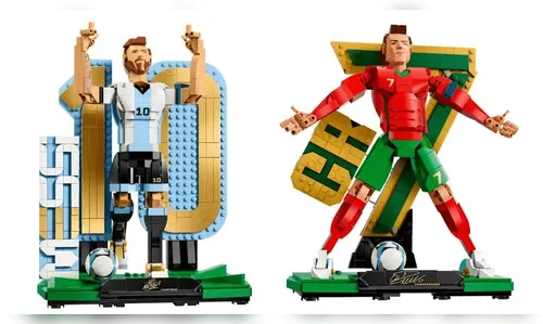 
							Lego reúne Cristiano Ronaldo, Messi, Vini Jr. e Mbappé em campanha da Copa
						
						