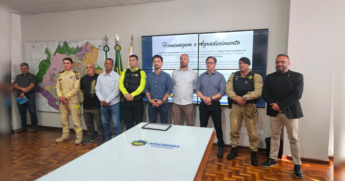 Subtenente Almir assume a Secretaria de Segurança de Apucarana