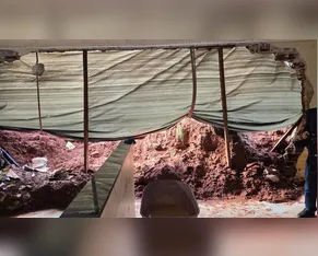 ‘Total desespero’, diz professora que viu a parede de casa desabar em Apucarana