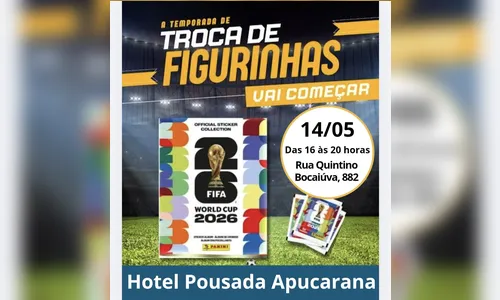 
							Apucarana terá primeiro encontro para troca de figurinhas da Copa de 2026
						
						