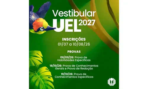 
							UEL divulga data de inscrições e cursos com prova discursiva
						
						