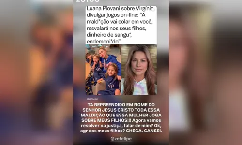 
							Virginia chora pós fala de Luana Piovani e diz que acionará a Justiça; veja vídeo
						
						