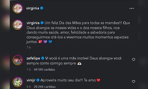 
							Zé Felipe surpreende com recado sincero para a ex, Virginia Fonseca: veja
						
						
