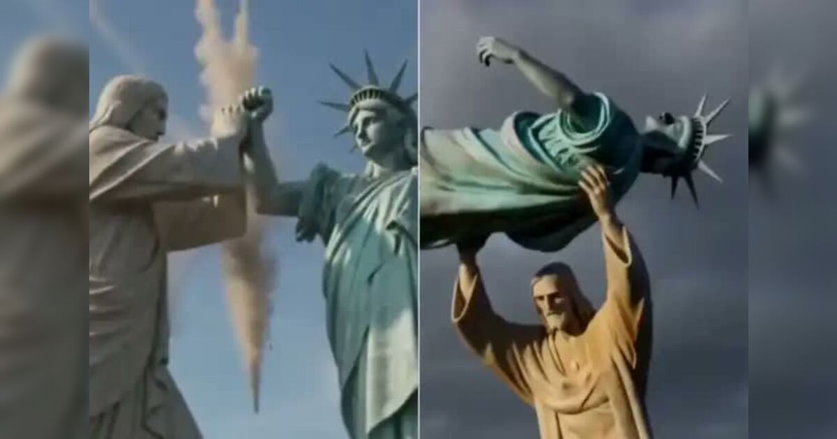 Embaixada do Irã publica vídeo do Cristo Redentor destruindo Estátua da Liberdade