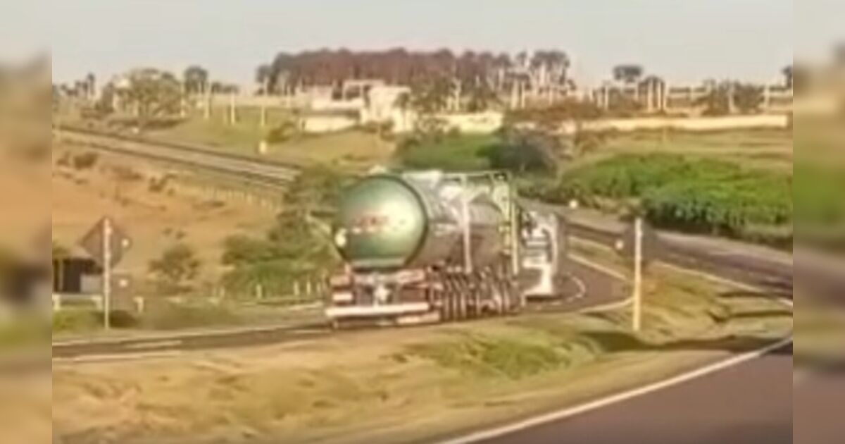 Carreta é flagrada na contramão da BR-376 no Paraná; veja o 