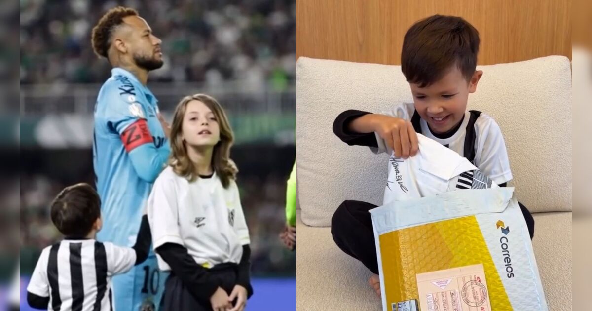 Menino do PR que comoveu as redes sociais recebe camisa auto