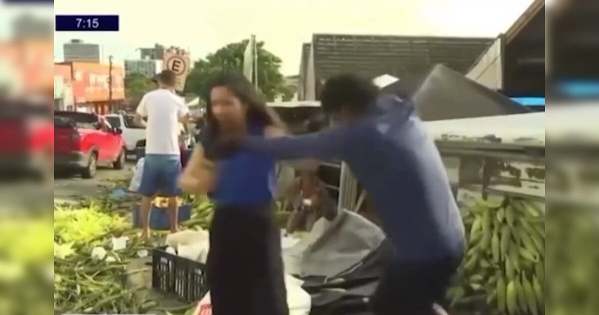 Repórter da Band sofre agressão de homem durante entrada ao vivo na TV; veja