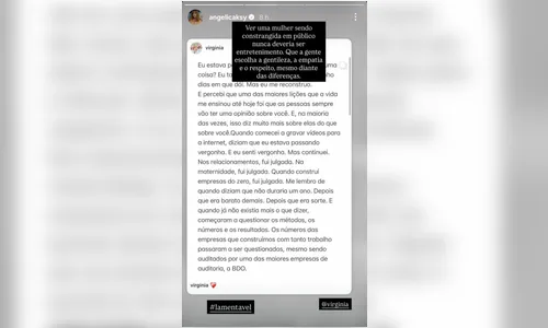 
							Angélica e Luciano Huck defendem Virginia após ataques; veja
						
						