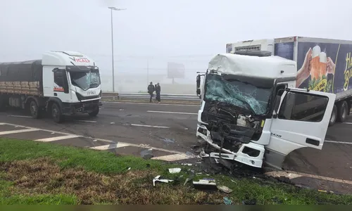 
							Caminhões batem de frente na BR-369 entre Apucarana e Arapongas
						
						