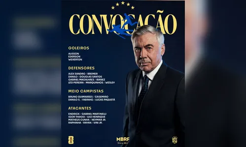 
							Com Neymar, Carlo Ancelotti convoca seleção para a Copa do Mundo; veja a lista
						
						