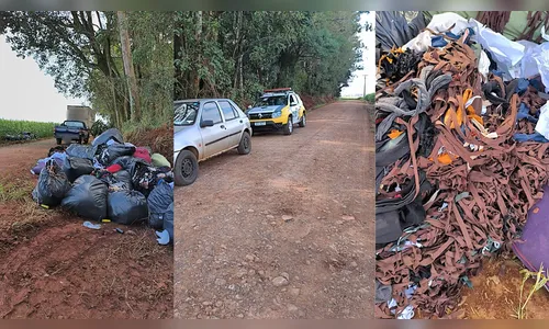 
							Descarte irregular de lixo é encontrado em estrada rural
						
						