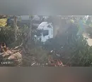 Imagens fortes: vídeo mostra acidente com morte entre carreta e trem em Apucarana (PR)