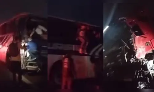 
							Ônibus e caminhão colidem frontalmente na BR-369 e mobilizam resgate
						
						
