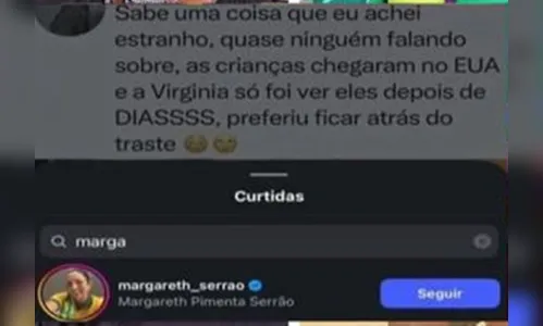 
							Mãe de Virginia curte post criticando a filha e possível indireta sobre Vini Jr.; veja
						
						