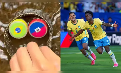 
							Vídeo de previsão para jogo entre Brasil x Haiti com tampinhas ganha a web
						
						