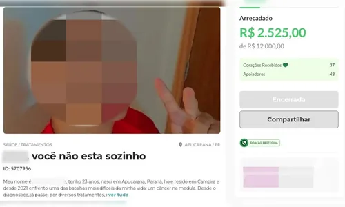 
							Jovem fingiu leucemia por cinco anos para bancar viagens no PR, diz Polícia Civil
						
						
