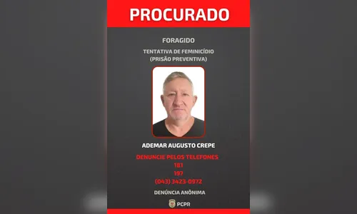 
							Suspeito de tentativa de feminicídio em Apucarana segue foragido
						
						