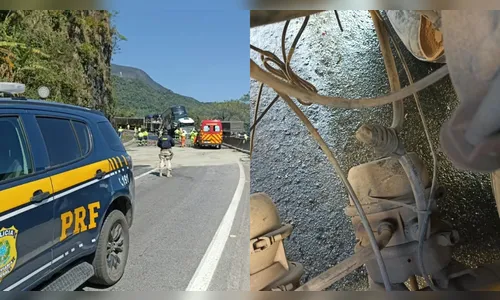 
							PRF descobre adulteração em freios de carreta que causou engavetamento no PR
						
						