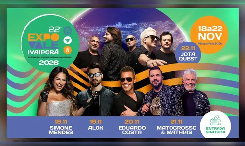 
							Prefeitura de Ivaiporã divulga atrações da 22ª Expovale; veja programação
						
						