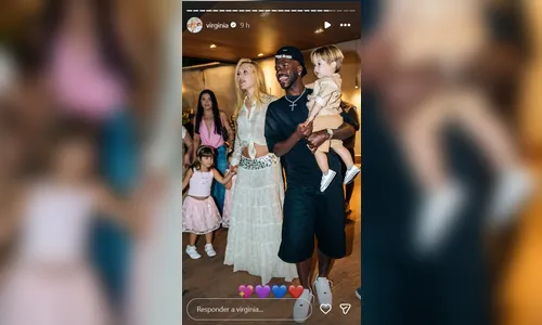 
							Emoji em foto de Virginia com filhos e Vini Jr. desperta teorias de fãs sobre nova gravidez
						
						