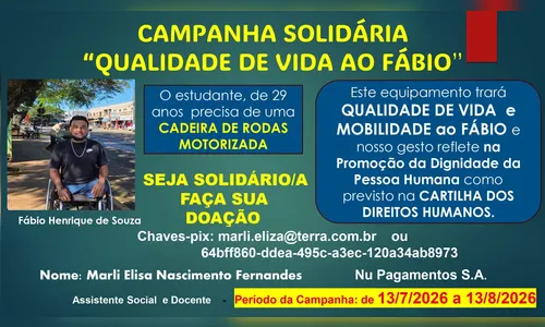 
							Estudante de Apucarana realiza vaquinha para adquirir cadeira de rodas motorizada
						
						