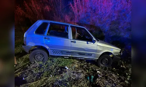 
							Motorista é encontrado desacordado após Fiat Uno sair da pista em Apucarana
						
						