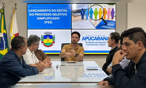 
							Prefeitura de Apucarana abre PSS com 48 vagas; inscrições começam no dia 17
						
						