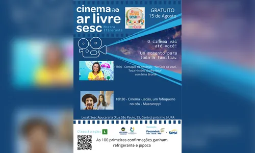 
							Semana Literária Sesc movimenta Apucarana com debates, teatro e cinema
						
						