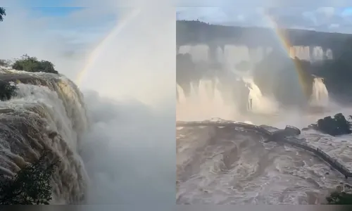 
							Vazão das Cataratas do Iguaçu sobe para 9 milhões de litros e passarela é interditada
						
						