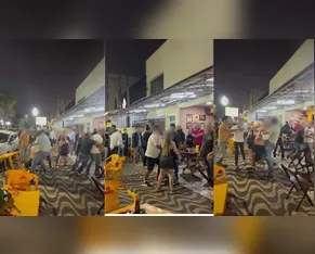 Vídeo mostra briga em bar no centro de Apucarana; assista