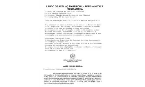 Autista passa em concurso para juiz em SC, mas TJ o impede de assumir cargo