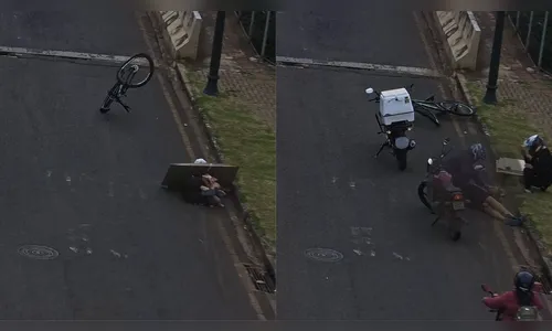 
							Câmera flagra momento de acidente que deixou ciclista ferido em Arapongas
						
						