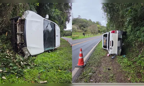 
							Hilux com placas de Arapongas é encontrada tombada às margens da PR-170 em Apucarana
						
						