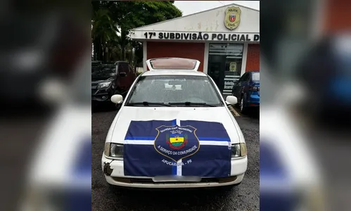 
							Veículo furtado no fim de semana em Apucarana é localizado pela GCM
						
						