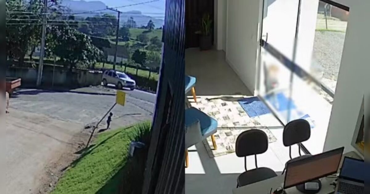 Bebê escapa de creche e anda pela rua até empresa onde mãe trabalha no Sul de SC