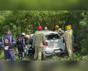 Motorista morre e mulher fica ferida em colisão entre Arapongas e Sabáudia
