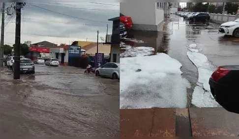 Temporal com granizo gera transtornos e causa estragos em Arapongas; veja