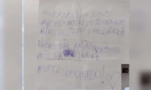 
							Internado com Covid-19 há 45 dias, paciente escreve carta para equipe médica
						
						