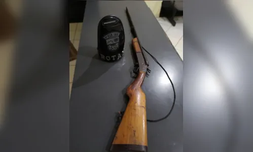 
							ROTAM apreende arma de fogo e moto com chassi adulterado, em Cruzmaltina
						
						