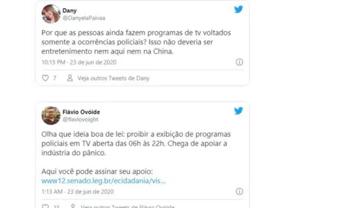 
							Movimento na internet quer proibir programas ‘sensacionalistas’ na TV aberta
						
						
