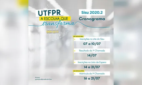 
							UTFPR oferta 4.388 vagas em cursos de graduação
						
						