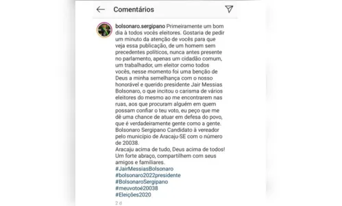 
							Candidato a vereador 'parecido' com o presidente Bolsonaro viraliza nas redes sociais
						
						