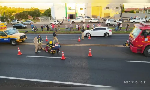 
							Três pessoas ficam feridas após atropelamento na BR 369; assista
						
						