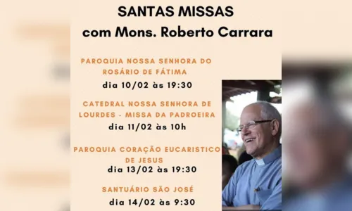 
						
							Monsenhor Roberto Carrara celebra missas em Apucarana
						
						