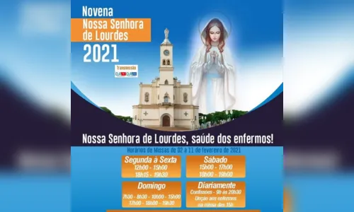 
						
							Novena de Nossa Senhora de Lourdes começa nesta terça; Confira a programação
						
						