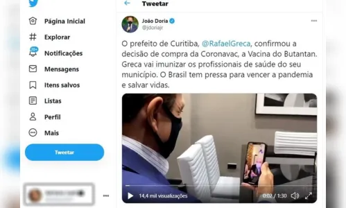 
							Prefeito formaliza acordo com João Doria para a compra de vacina do Butantan
						
						